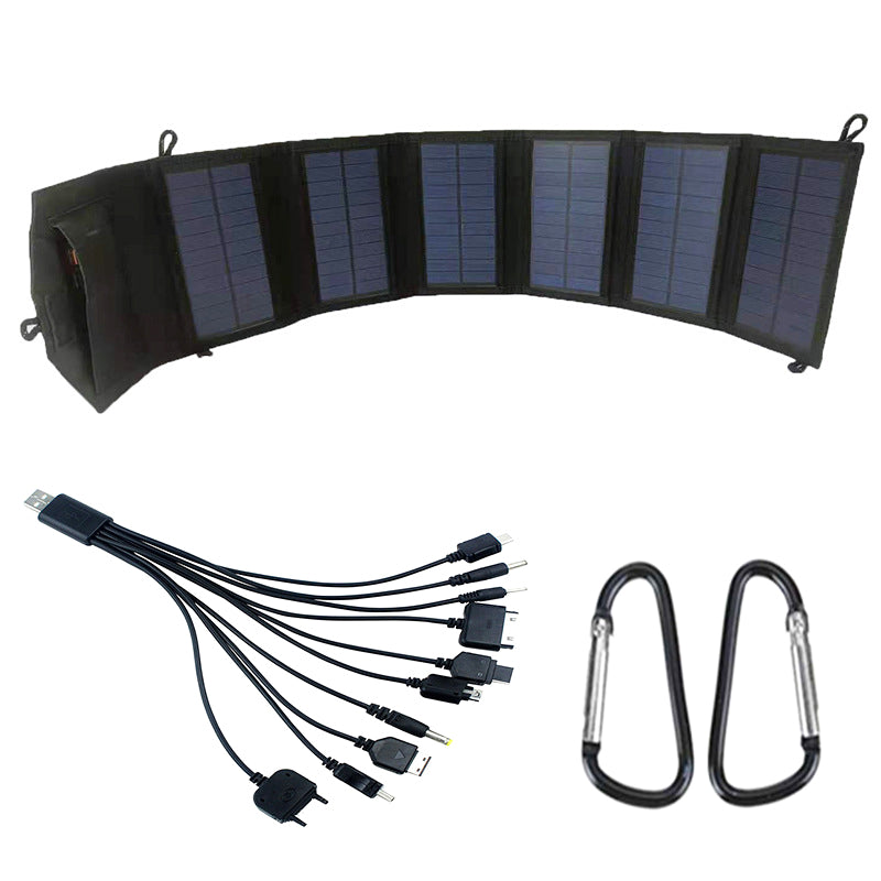20W Portable Outdoor Dual USB Solar Charger 6 Folding Solar Panels Phone Charging Power Bank 20W Portable Outdoor Dual USB Solar Charger 6 Folding Solar Panels Phone Charging Power Bank